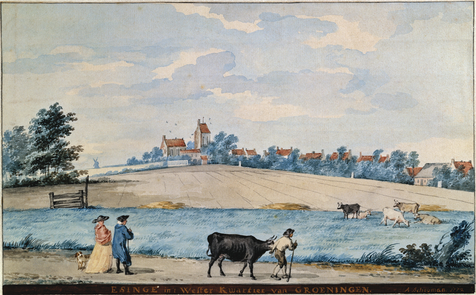 Esinge (Ezinge) in het Westerkwartier van Groningen